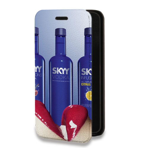Дизайнерский горизонтальный чехол-книжка для Iphone Xr Skyy Vodka