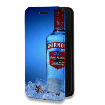 Дизайнерский горизонтальный чехол-книжка для Huawei Honor 9A Smirnoff (на заказ)