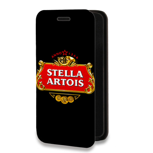 Дизайнерский горизонтальный чехол-книжка для Iphone 13 Mini Stella Artois