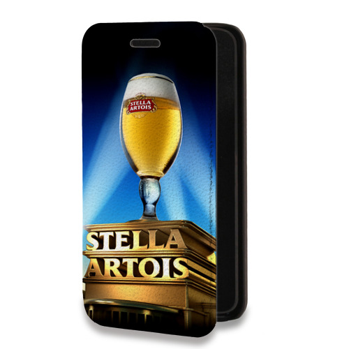 Дизайнерский горизонтальный чехол-книжка для Microsoft Lumia 640 XL Stella Artois