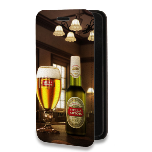 Дизайнерский горизонтальный чехол-книжка для Xiaomi RedMi Note 10 Pro Stella Artois