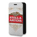 Дизайнерский горизонтальный чехол-книжка для Iphone 14 Pro Max Stella Artois