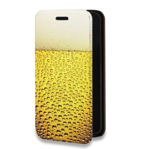Дизайнерский горизонтальный чехол-книжка для Huawei Honor 10i Пузырьки пива