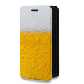 Дизайнерский горизонтальный чехол-книжка для Iphone 12 Pro Пузырьки пива