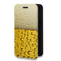 Дизайнерский горизонтальный чехол-книжка для Huawei Honor 30 Пузырьки пива
