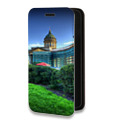 Дизайнерский горизонтальный чехол-книжка для Samsung Galaxy S10 Санкт-Петербург
