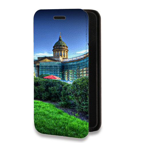 Дизайнерский горизонтальный чехол-книжка для Samsung Galaxy S10 Санкт-Петербург