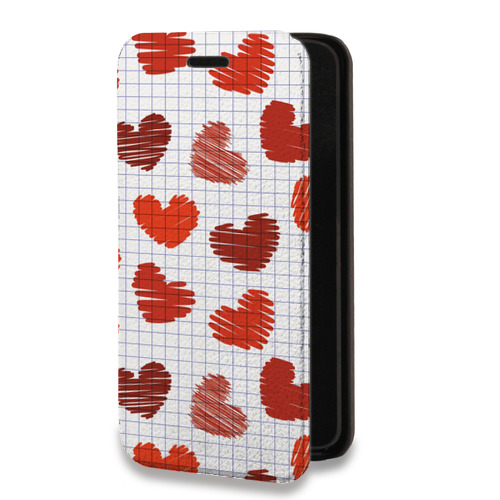 Дизайнерский горизонтальный чехол-книжка для Tecno Spark 8C День Святого Валентина
