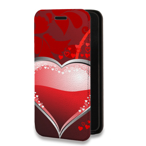 Дизайнерский горизонтальный чехол-книжка для Iphone 14 День Святого Валентина