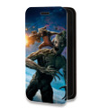 Дизайнерский горизонтальный чехол-книжка для Iphone 11 Pro Стражи галактики