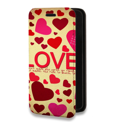Дизайнерский горизонтальный чехол-книжка для Iphone 7 Plus / 8 Plus День Святого Валентина