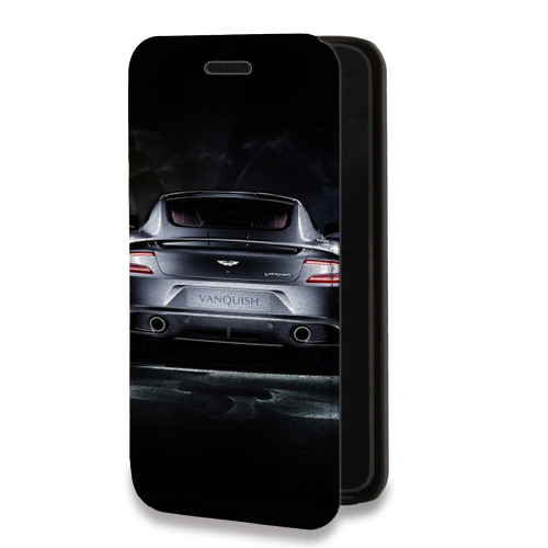 Дизайнерский горизонтальный чехол-книжка для Iphone 14 Pro Max Aston Martin