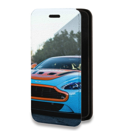 Дизайнерский горизонтальный чехол-книжка для Microsoft Lumia 640 XL Aston Martin