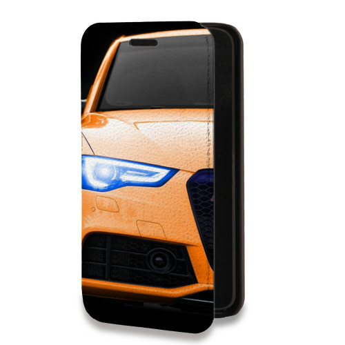 Дизайнерский горизонтальный чехол-книжка для Motorola Moto E7 Plus Audi