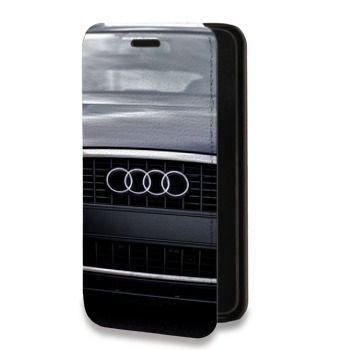 Дизайнерский горизонтальный чехол-книжка для Huawei P20 Audi (на заказ)
