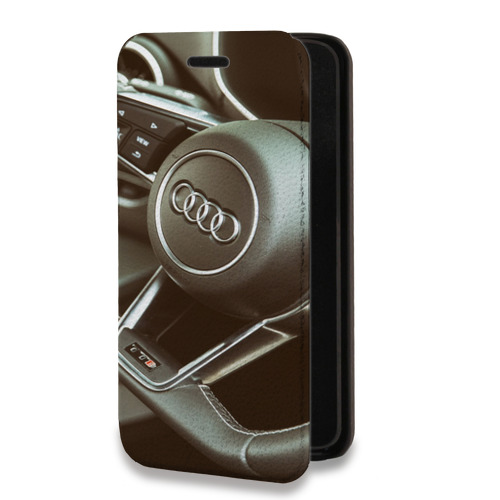Дизайнерский горизонтальный чехол-книжка для Iphone 14 Pro Audi