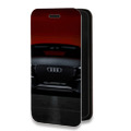 Дизайнерский горизонтальный чехол-книжка для Iphone 14 Audi