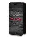 Дизайнерский горизонтальный чехол-книжка для Iphone 7 Plus / 8 Plus Audi