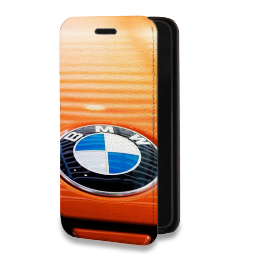 Дизайнерский горизонтальный чехол-книжка для Iphone 7 Plus / 8 Plus BMW
