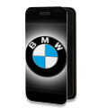 Дизайнерский горизонтальный чехол-книжка для Iphone 14 Pro Max BMW