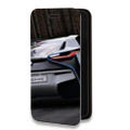 Дизайнерский горизонтальный чехол-книжка для Huawei P40 Lite E BMW