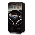 Дизайнерский горизонтальный чехол-книжка для Realme 3 Pro BMW