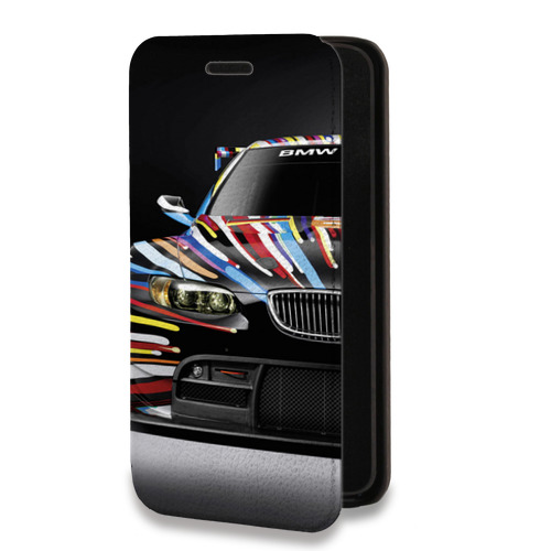 Дизайнерский горизонтальный чехол-книжка для Xiaomi Mi9 BMW