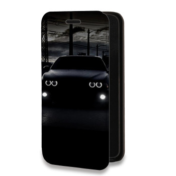 Дизайнерский горизонтальный чехол-книжка для Huawei P20 BMW (на заказ)