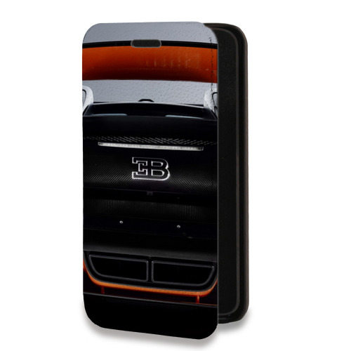 Дизайнерский горизонтальный чехол-книжка для Xiaomi RedMi Note 10 Bugatti