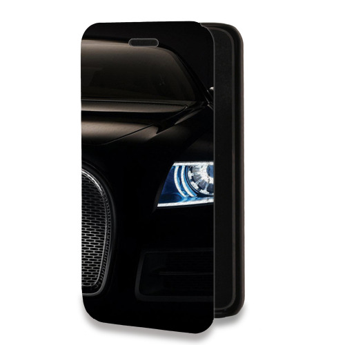 Дизайнерский горизонтальный чехол-книжка для Samsung Galaxy Ace 4 Bugatti