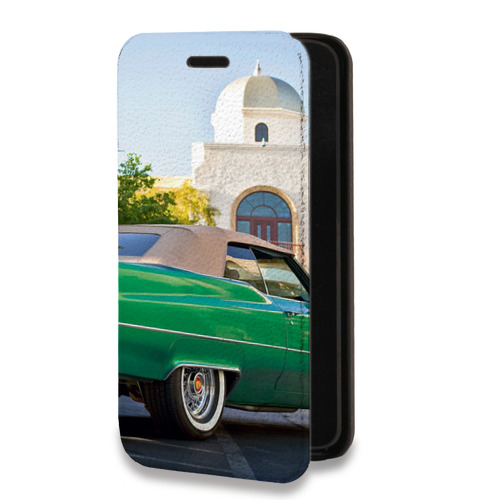 Дизайнерский горизонтальный чехол-книжка для Iphone 14 Pro Max Cadillac
