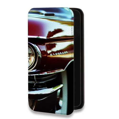 Дизайнерский горизонтальный чехол-книжка для Tecno Spark 8C Cadillac