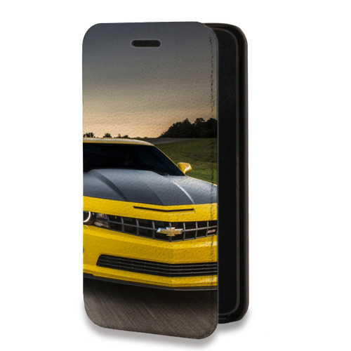 Дизайнерский горизонтальный чехол-книжка для Iphone 7 Chevrolet