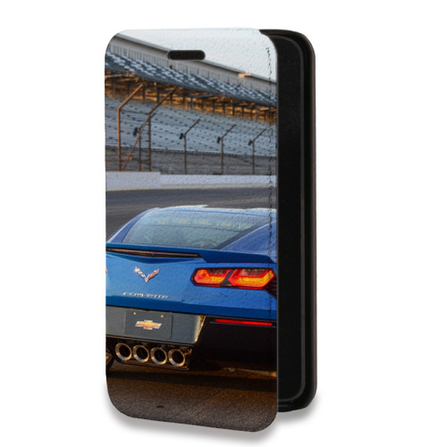 Дизайнерский горизонтальный чехол-книжка для Iphone 14 Chevrolet