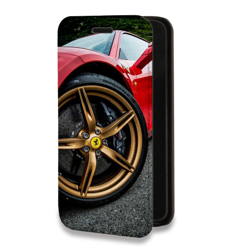 Дизайнерский горизонтальный чехол-книжка для Huawei P Smart (2019) Ferrari