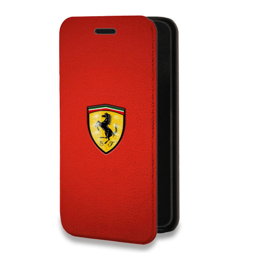 Дизайнерский горизонтальный чехол-книжка для Samsung Galaxy A50 Ferrari