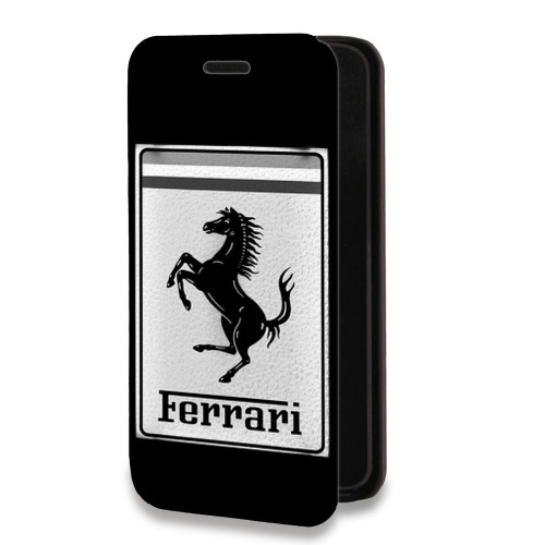 Дизайнерский горизонтальный чехол-книжка для Iphone 11 Ferrari