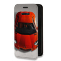 Дизайнерский горизонтальный чехол-книжка для Iphone 11 Pro Max Ferrari