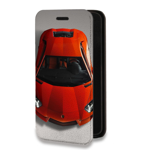 Дизайнерский горизонтальный чехол-книжка для Motorola Moto E7 Plus Ferrari