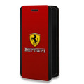 Дизайнерский горизонтальный чехол-книжка для Iphone 11 Pro Max Ferrari