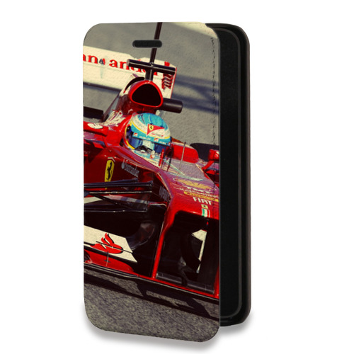 Дизайнерский горизонтальный чехол-книжка для Xiaomi Redmi 10 Ferrari