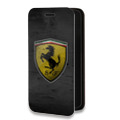 Дизайнерский горизонтальный чехол-книжка для Iphone 14 Pro Ferrari