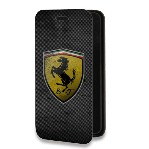Дизайнерский горизонтальный чехол-книжка для Huawei Honor 50 Lite Ferrari