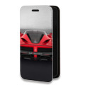 Дизайнерский горизонтальный чехол-книжка для Iphone 11 Pro Ferrari