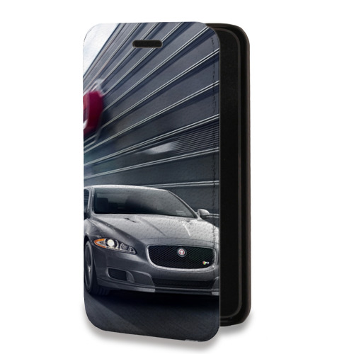 Дизайнерский горизонтальный чехол-книжка для Samsung Galaxy A50 Jaguar
