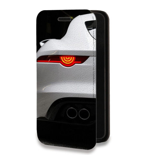 Дизайнерский горизонтальный чехол-книжка для Samsung Galaxy A72 Jaguar