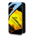 Дизайнерский горизонтальный чехол-книжка для Alcatel One Touch Idol 2 mini Lamborghini