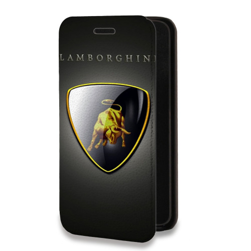 Дизайнерский горизонтальный чехол-книжка для Realme 3 Pro Lamborghini