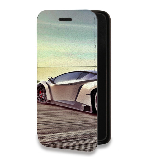 Дизайнерский горизонтальный чехол-книжка для Iphone 7 Plus / 8 Plus Lamborghini
