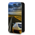 Дизайнерский горизонтальный чехол-книжка для Iphone 14 Pro Max Lamborghini